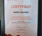 Gmina Biłgoraj wyróżniona certyfikatem 